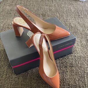 Vince Camuto Women's Brown Slingback Heels
